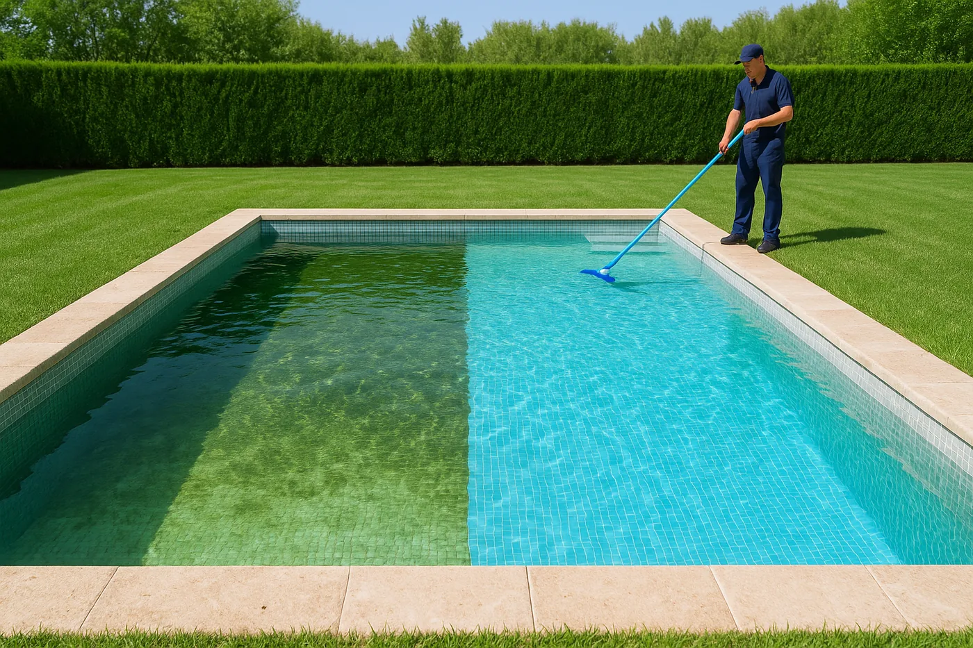 Limpieza puntual de piscina